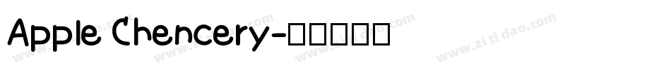 Apple Chencery字体转换